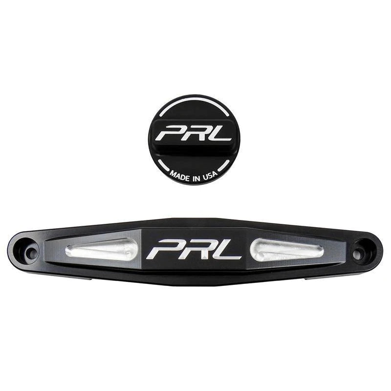 PRL Motorsports Battery Tie Down & Oil Cap Combo 2006-2021 Honda Civic fc1 fc3 fk7 fk8