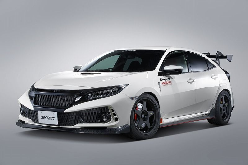 Spoon Aero Bumper Front, FRP, Carbon Lip - Civic FK8 71101-FK8-010