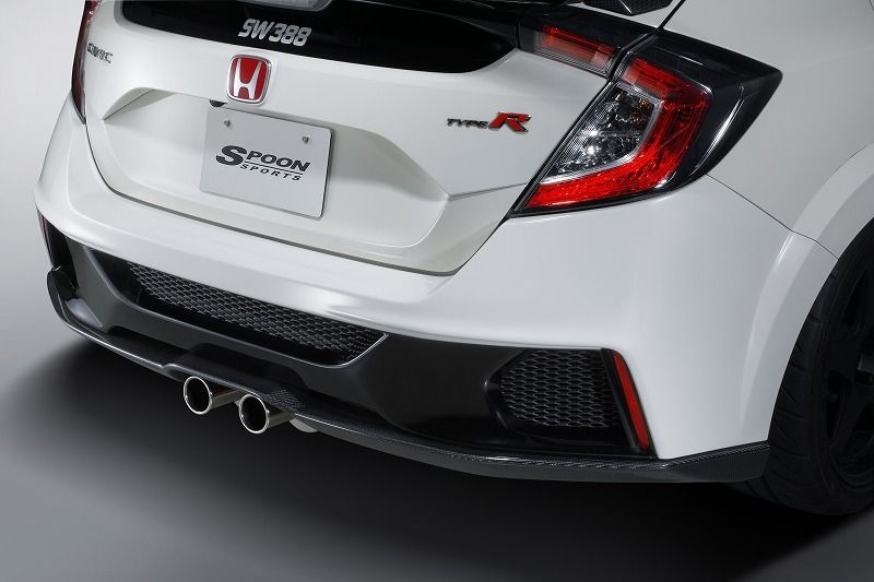 Spoon Aero Bumper Rear, FRP, Carbon Diffuser - Civic FK8 71501-FK8-010