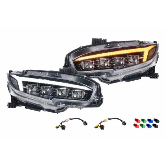 Morimoto Honda Civic (16-21) XB LED Headlights (GEN II) fk8 fk7