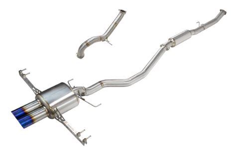 REMARK FULL TITANIUM SPORTS TOURING EXHAUST WITH FRONT PIPE: CIVIC TYPE R FL5 2023 REM-RK-C2076H-09T