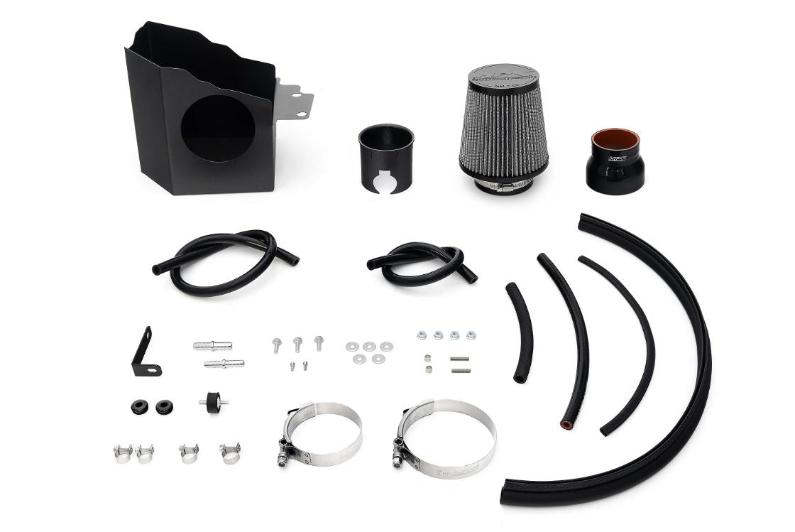 HPS Performance Air Intake Kit with Heat Shield (Wrinkle Black) - Honda Civic Type R FK8 17-21 Part Number: HPS-827-736WB