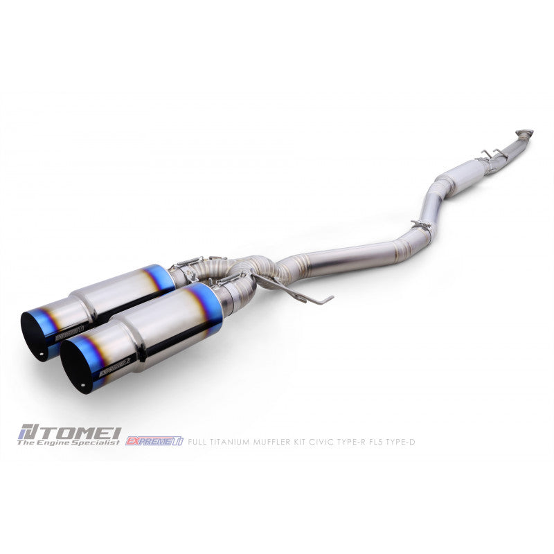 Tomei Full Titanium Expreme Ti Exhaust (Type D / Dual Muffler) - Honda Civic Type R FL5 2023+ Part Number: TOM-TB6090-HN06E