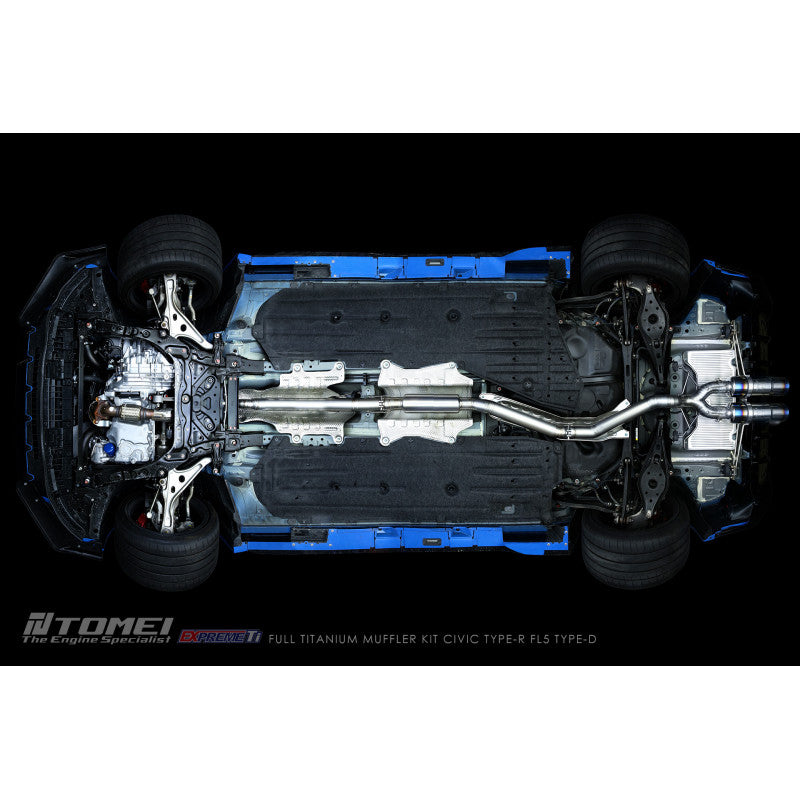 Tomei Full Titanium Expreme Ti Exhaust (Type D / Dual Muffler) - Honda Civic Type R FL5 2023+ Part Number: TOM-TB6090-HN06E