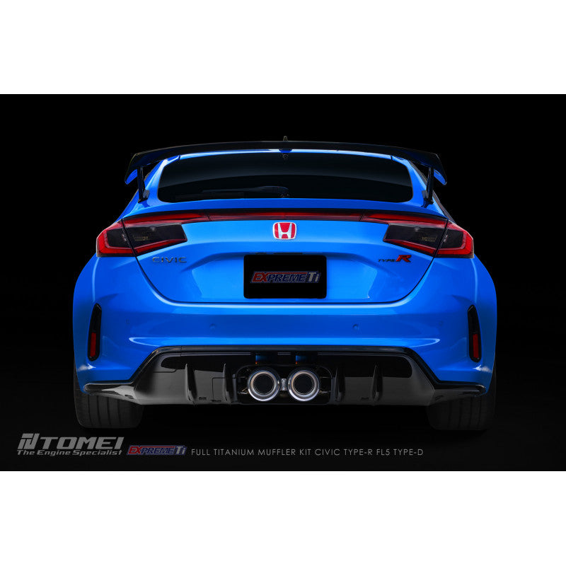 Tomei Full Titanium Expreme Ti Exhaust (Type D / Dual Muffler) - Honda Civic Type R FL5 2023+ Part Number: TOM-TB6090-HN06E