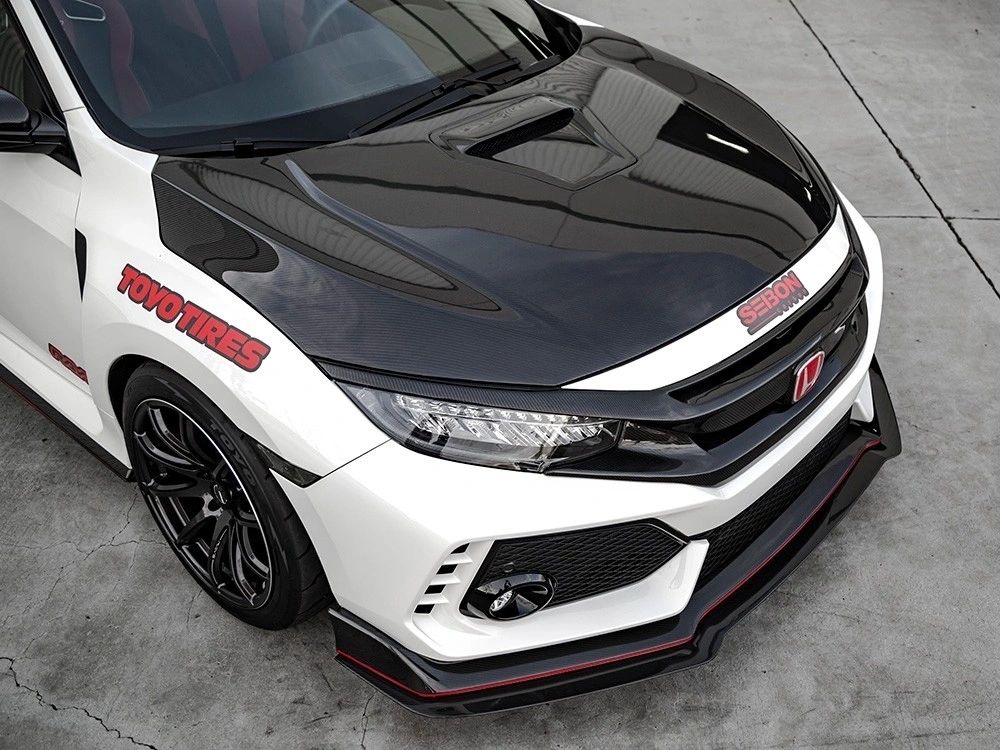 OEM-STYLE CARBON FIBER HOOD FOR 2017-2021 HONDA CIVIC TYPE R FK8