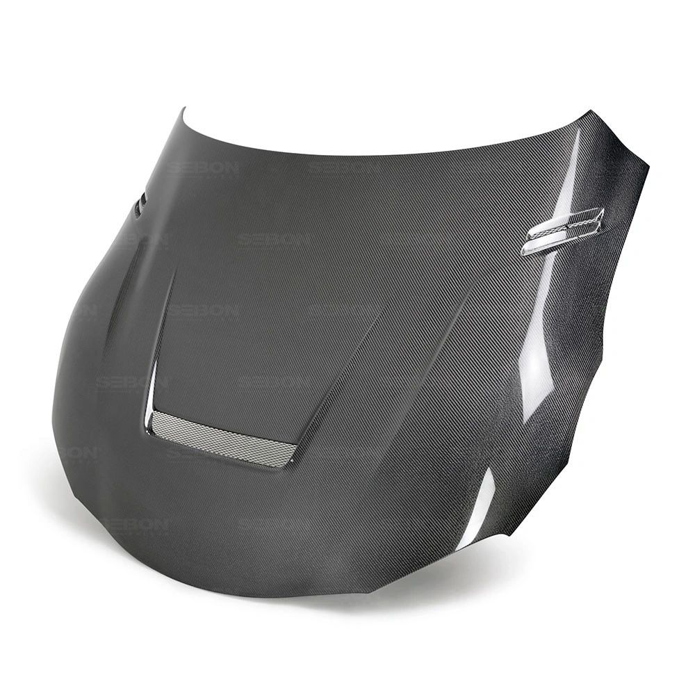 VS-STYLE DOUBLE-SIDED CARBON FIBER HOOD FOR 2020-2021 TOYOTA GR SUPRA Part# HD20TYSUP-VS-DS