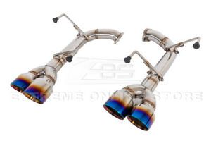 REMARK AXLEBACK MUFFLER DELETE EXHAUST: WRX STI VA 15-17 TITANIUM STAINLESS DOUBLE WALL TIP