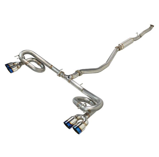 REMARK CATBACK EXHAUST: CIVIC HATCHBACK SPORT 2022 Burnt Stainless Steel Tips REM-RK-C4063H-07T