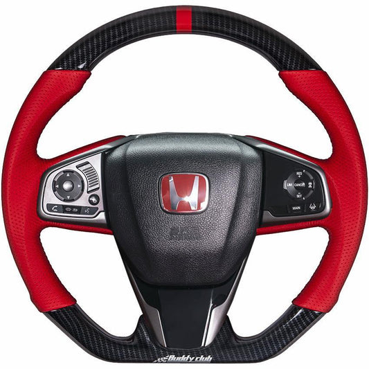 BUDDY CLUB STEERING WHEEL: CIVIC 16-18 INCLUDING TYPE R 17-18 (CARBON)