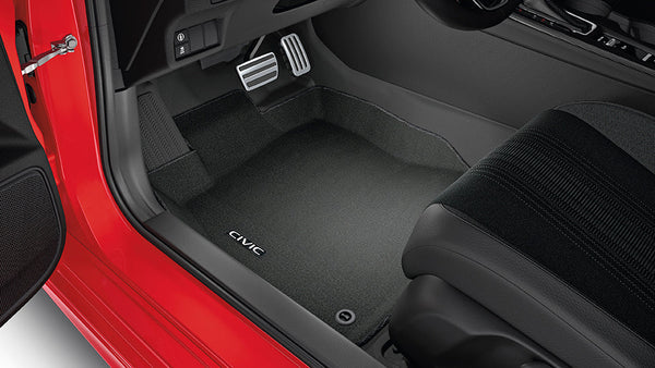 Genuine Honda 2022+ Civic Contoured High-Wall Carpet Floor Mat Set (Civic) FL5 FL1  08P15-T20-110