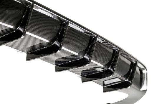 TR-STYLE CARBON FIBER REAR LIP FOR 2016-2018 HONDA CIVIC SEDAN 	RL16HDCV4-TR